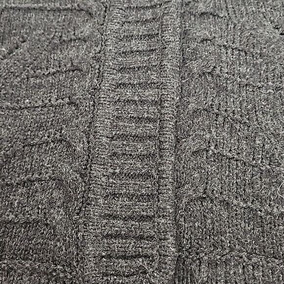 Suzy Shier Button-Down Long Sleeves Knitted Cardigan Sweater Gray Small - Picture 15 of 16